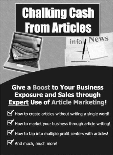 Product picture Chalking Cash From Articles - Boost Your Business